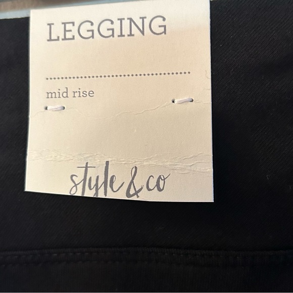 Style & Co - Womens Size: 4X Black Basic Mid Rise Legging STYLE 100129298WN *NWT - Picture 6 of 10